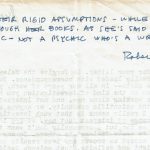 Back of Jane/Rob's letter